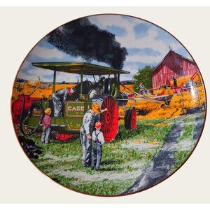 Limited Edition Threshing Scene Collectors Plate SUPER RARE
